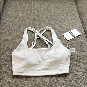 *Brand New* LSKD Aspire Sports Bra - White Size Small